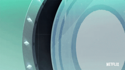 A Cartoon Of A Woman Peeking Out Of A Hole With The Words Too Easy Below Her GIF