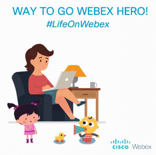 A Cartoon Of A Woman Sitting In A Chair With A Laptop GIF