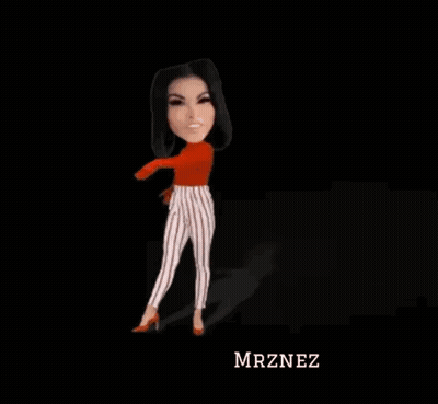 A Cartoon Of A Woman Standing On One Leg With The Word Problems Written Above Her GIF