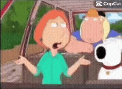 A Cartoon Of A Woman Talking To A Man And A Dog In A Car GIF