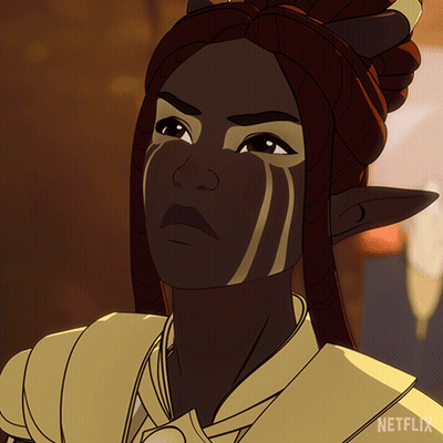 A Cartoon Of A Woman With A Netflix Logo On The Bottom Right GIF