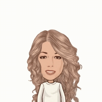 A Cartoon Of A Woman With Her Arms In The Air And The Words Congrats Behind Her GIF