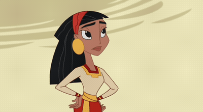 A Cartoon Of A Woman With Her Eyes Closed And Her Hands On Her Hips GIF