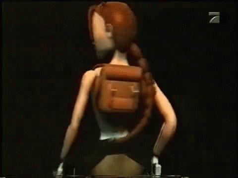 A Cartoon Of A Woman With The Number 7 On The Bottom GIF
