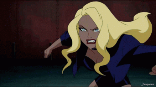 A Cartoon Of A Woman With The Word Fanqueen On The Bottom GIF