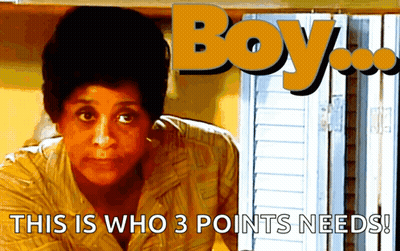 A Cartoon Of A Woman With The Words Boy This Is Who 3 Points Needs Below Her GIF