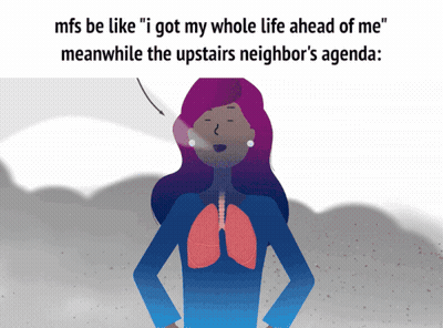 A Cartoon Of A Woman With The Words " Mfs Be Like " On Top Of Her GIF