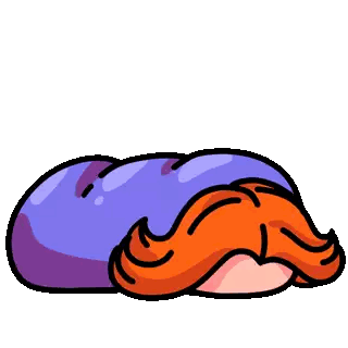 A Cartoon Of A Woman Wrapped In A Blanket With A Cup Of Coffee And A Gm Speech Bubble Above Her Sticker