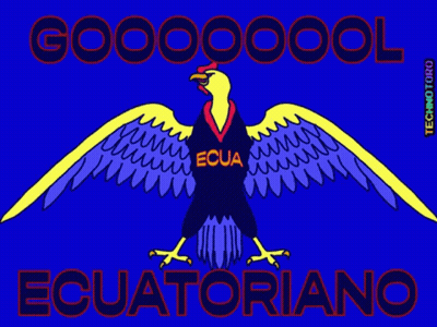 A Cartoon Of An Eagle With The Word Ecua On Its Chest GIF