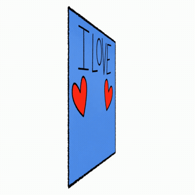 A Cartoon Of An Elderly Man Using A Walker With Hearts Around Him GIF