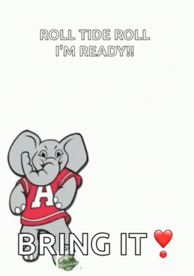 A Cartoon Of An Elephant Wearing A Red Shirt With The Letter A On It . GIF