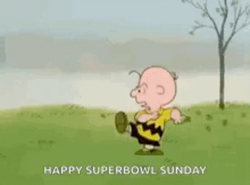 A Cartoon Of Charlie Brown And Lucy Brown Playing A Game Of Soccer . GIF