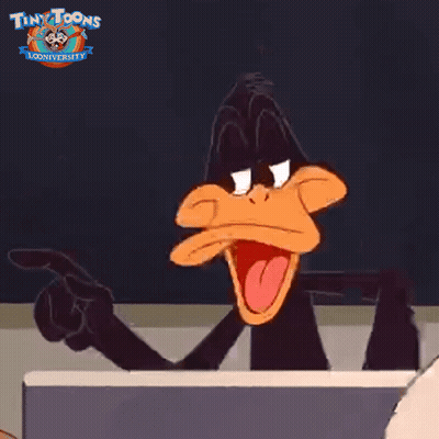 A Cartoon Of Daffy Duck Giving A Thumbs Up GIF