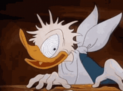 A Cartoon Of Donald Duck With A Fairy Costume On GIF