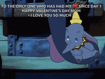 A Cartoon Of Dumbo Hanging From A Trunk With The Caption To The Only One Who Has Had My GIF