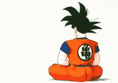 A Cartoon Of Goku Holding A Child With The Words Feliz Dia Papa Written On The Bottom GIF