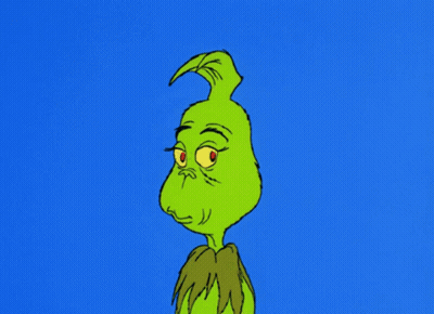 A Cartoon Of Grinch With A Very Angry Look On His Face GIF