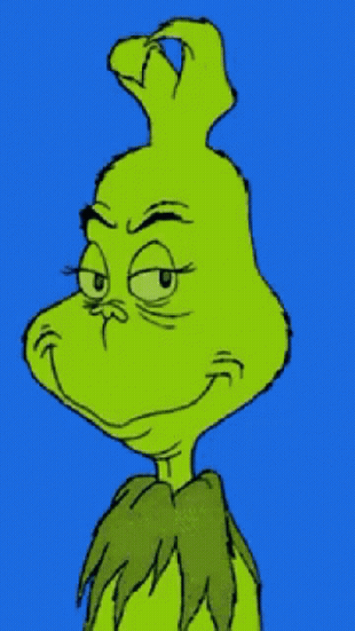A Cartoon Of Grinch With The Words Boom Written On It GIF
