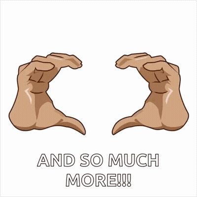 A Cartoon Of Hands Making A Heart Shape With The Words And So Much More Below GIF