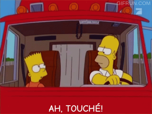 A Cartoon Of Homer Simpson Driving A Red Truck GIF