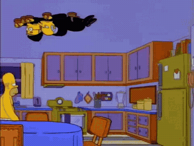 A Cartoon Of Homer Simpson Holding A Piece Of Cheese With The Caption Sixty-Four Slices Of American Cheese GIF