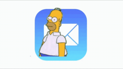 A Cartoon Of Homer Simpson Holding An Envelope GIF