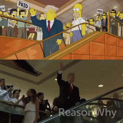 A Cartoon Of Homer Simpson Holding Up A Sign That Says Paid GIF