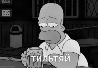 A Cartoon Of Homer Simpson Sitting At A Bar Holding A Beer Mug GIF