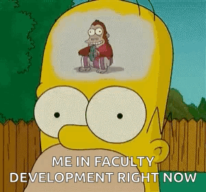 A Cartoon Of Homer Simpson With A Monkey In His Brain . GIF