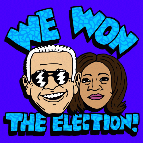 Joe Biden And Kamala Harris We Won Election GIF