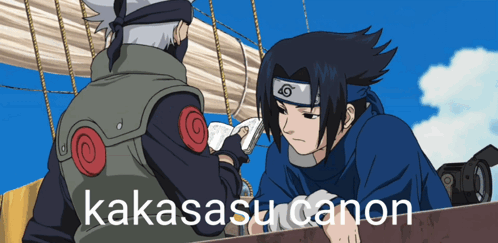 A Cartoon Of Kakasasu Canon And Sasuke GIF