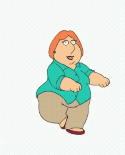 A Cartoon Of Lois Griffin From Family Guy Dancing GIF
