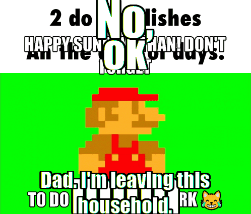 Mario Cartoon 2 Do No Dishes GIF