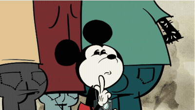 A Cartoon Of Mickey Mouse Holding A Camera GIF