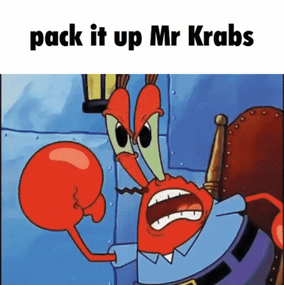 A Cartoon Of Mr Krabs From Spongebob Squarepants GIF