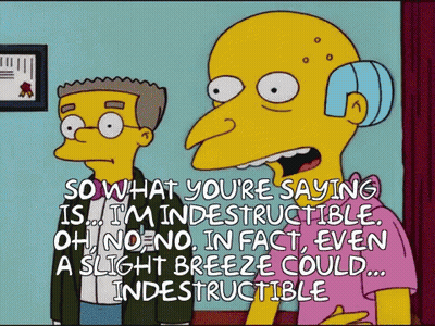 a cartoon of mrs. simpson talking to a man