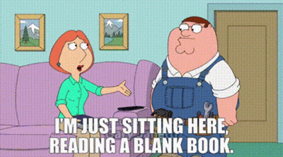 A Cartoon Of Peter Griffin And Lois Griffin Sitting On A Couch . GIF