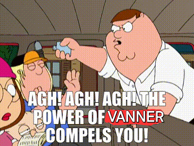 A Cartoon Of Peter Griffin Saying Agh Agh Agh The Power Of Vanner Compels You GIF
