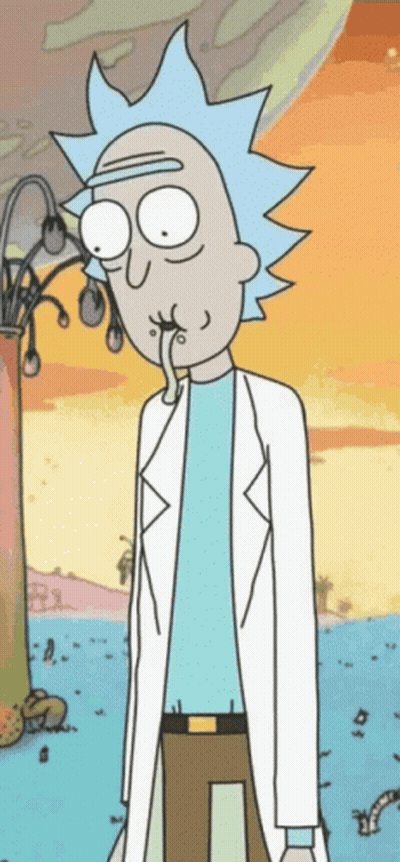 A Cartoon Of Rick From Rick And Morty GIF