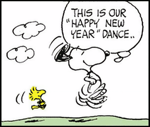 A Cartoon Of Snoopy And Woodstock Says It Symbolizes Our Best Wishes For A Wonderful Year GIF
