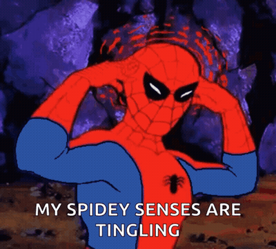 A Cartoon Of Spider-Man Covering His Ears With His Hands GIF