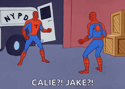 A Cartoon Of Spider-Man Standing In Front Of A Nypd Vehicle GIF