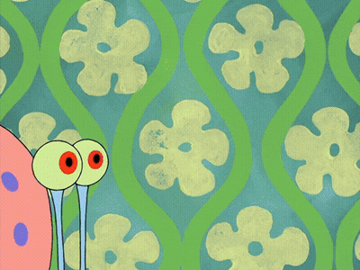A Cartoon Of Spongebob And Gary With The Words " Don T Drop Them " On The Bottom GIF