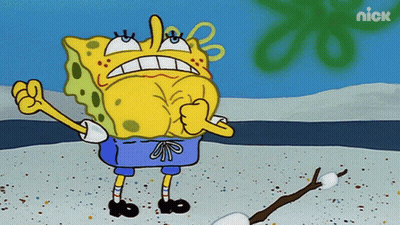 A Cartoon Of Spongebob Giving A Thumbs Up With A Nick Logo In The Background GIF