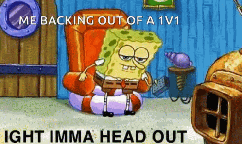 A Cartoon Of Spongebob Sitting In A Chair Talking On A Phone . GIF