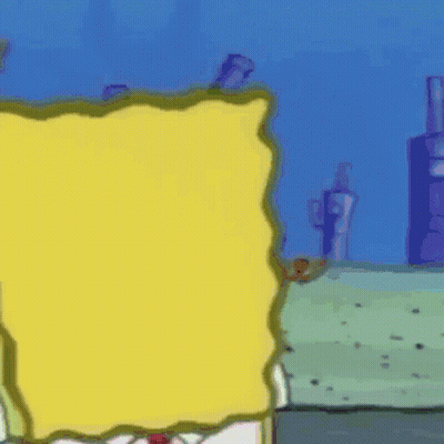 A Cartoon Of Spongebob Squarepants With A Swirl On His Face GIF