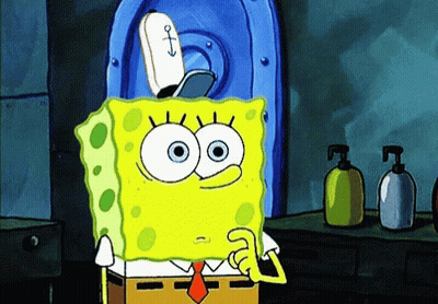 A Cartoon Of Spongebob Wearing A Captain Hat GIF