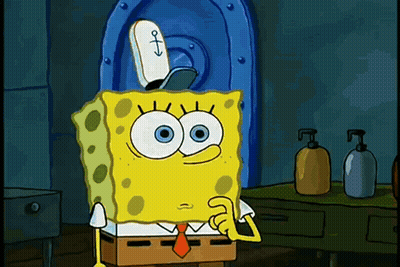 A Cartoon Of Spongebob Wearing A Captain Hat GIF