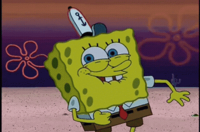A Cartoon Of Spongebob Wearing A Captain 'S Hat With An Anchor On It GIF