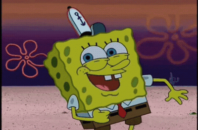 A Cartoon Of Spongebob Wearing A Sailor Hat And Tie GIF